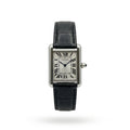 Cartier Tank solo - Argent cuir noir