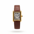Cartier Tank solo - Or Cuir Marron