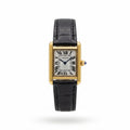 Cartier Tank Or - cuir noir
