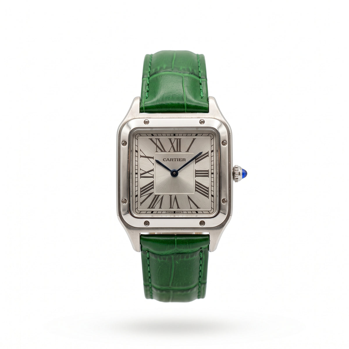 Cartier Santos - Cuir Vert